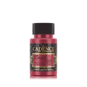 1133 Kırmızı Cadence Dora Tekstil Metalik Kumaş Boyası 50ML